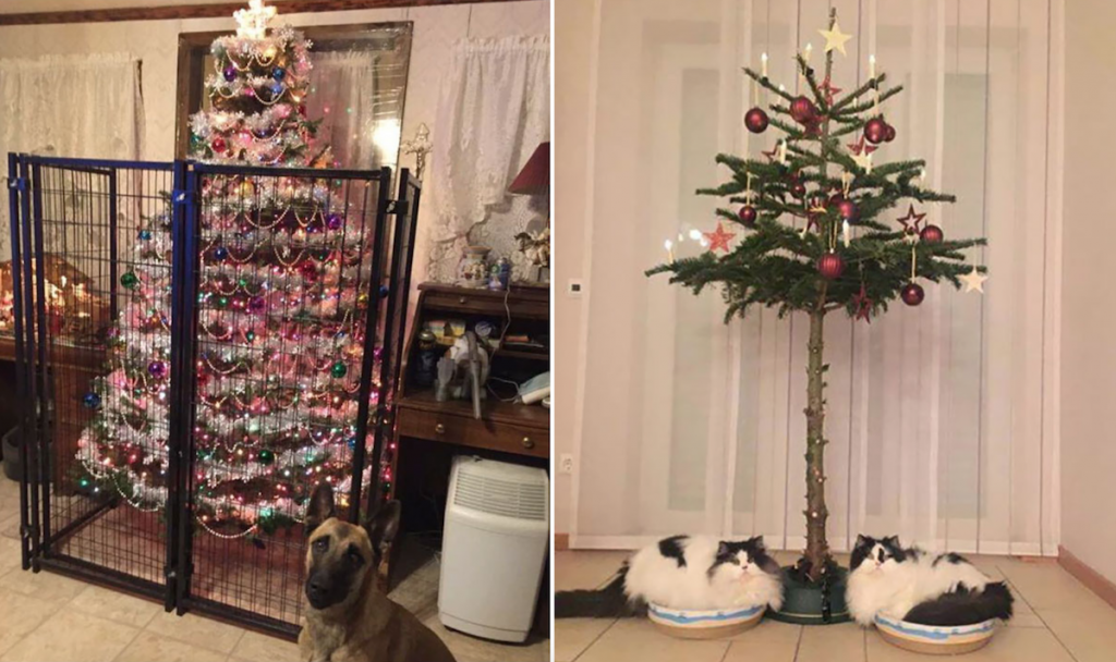 22 FedUp Owners Who Discovered Clever Ways To PetProof The Christmas Tree