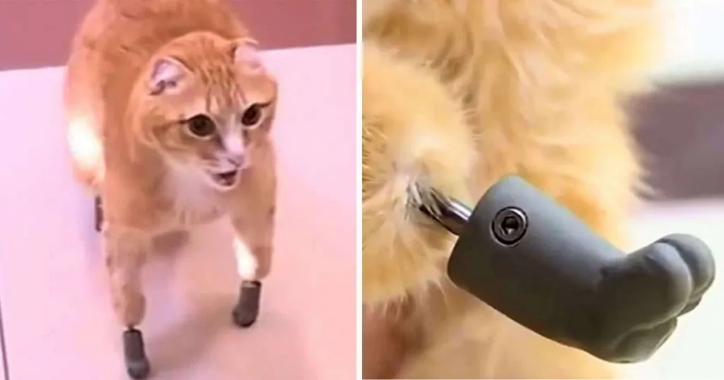 Frostbitten Cat That Lost All Arm and Legs Becomes First to Get Bionic Paws