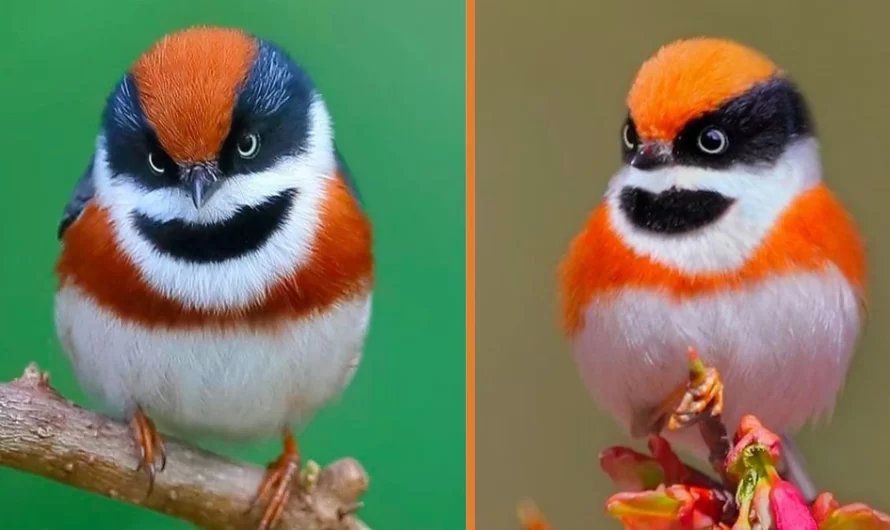 Meet The Black Throated Bushtit Wearing A Gorgeous Bandit’s Mask Around Its Eyes.