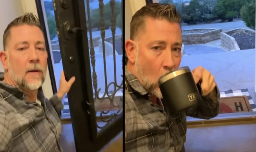 Guy Opens The Door, Calls Out For ‘ Friend’ And Waits