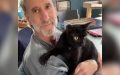 Man rescues tiny black cat from field not knowing he’d quickly return the favor